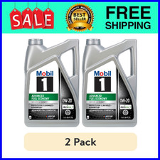 Mobil 1 Advanced Fuel Economy Synthetic Oil 0W-20 5 Qt 2-Pack Ships from USA picture