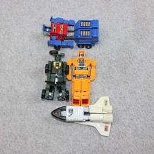 Vintage Gobots Bandai Transforming Robots Semi Truck Jeep Shuttle Army 1983 x 4 picture
