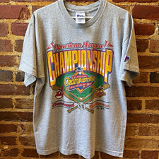 1997 Vintage Baltimore Orioles ALCS  MLB Pro Player T-Shirt (LARGE) picture