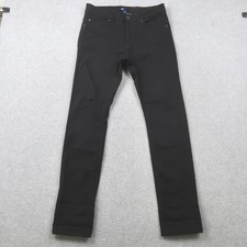 H&M Divided Mens Skinny Fit Pants Black Cotton Blend Size 30x30 picture