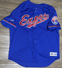 Vintage Montreal Expos Authentic Diamond Collection Majestic Blue Jersey Size XL picture