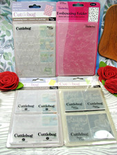 Cuttlebug, lot of 10 Embossing Folders, Animals, Hearts, Provo Craft, NEW, SALE picture