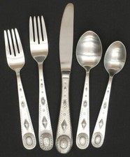 Wallace 45-Pc Taos Stainless Steel Flatware Set ~~ Southwest Theme picture