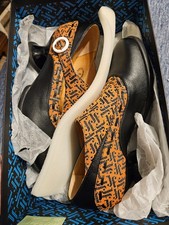 John Fluevog Achever Black & Orange picture