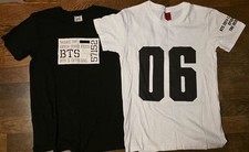 BTS 2014 LIVE TRILOGY Red Bullet & 2015 WAKE UP Concert T-Shirt set picture