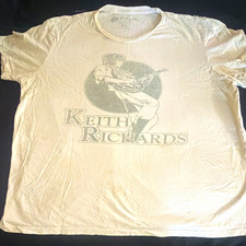 The Rolling Stones Keith Richards Graphic Print Tee White XL picture