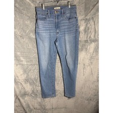 Madewell Classic Straight Jean straight Leg Jeans Light Wash Denim Size 30 picture