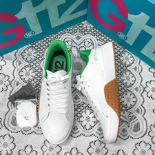 G/FORE MEN'S G.112 GREEN TURF GOLF SHOES SNOW/TOAST RUBBER GOLF SNEAKERS NEW picture