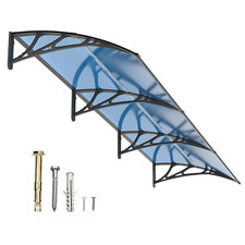 DIY Window Awning Door Canopy Polycarbonate Outdoor Blue Waterproof Roof picture