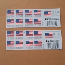 2023 USA Forever U.S. Flag Stamp - 2 Full Booklets of 20 Mint Stamps picture