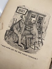 ANTIQUE 1883 1884 BLESS THEE, BULLY DOCTOR DICUS SOFT BOOK HUMOR ILLUSTRATIONS picture