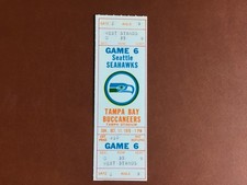 1976 Seattle Seahawks Full Unused Ticket from the 1st win in franchise history picture