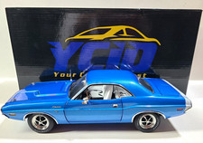 YCID 1970 Dodge Challenger R/T 440/ 6 Pack B5 Blue/White LE 1 OF 216 NIB 1:18 picture