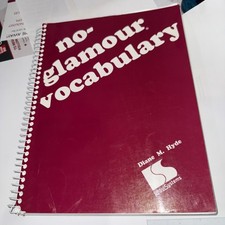 No-glamour vocabulary - Spiral-bound By Hyde, Diane M - GOOD picture