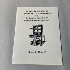 Early Printing in Rogersville Tennessee 1814 - 1860 List Imprints by Webb Books picture