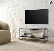 ZINUS Garrison 40 Inch Black Metal Frame Media Stand / TV Stand with Shelf / Eas picture