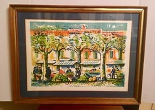 JACQUES DE SADELEER  LIMITED EDITION SIGNED NUMBERED FRAMED LITHOGRAPH WITH COA picture