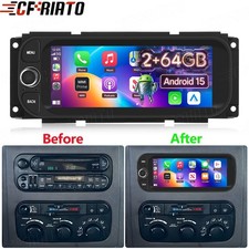For 2001-2003 Dodge Durango Android 15.0 Car Radio Stereo Apple Carplay GPS Navi picture
