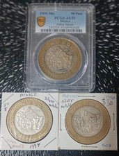1993-1994-(1995 Mo  PCGS AU55) MEXICO Niños Heroes-Silver 50centavo Metalic picture