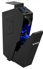 RPNB RP311F Biometric 1 Gun Safe Steel w/Light,Padded Interior,BlackBedside Desk picture