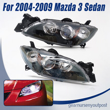 Pair Headlights For 2004 2005 2006 2007 2008 2009 Mazda 3 Sedan Left+ Right Side picture