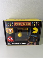 PAC-MAN Plug N Play TV Game w/ Wireless Controller HDMI Dongle NIB picture