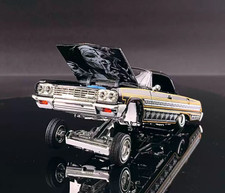 FW Fine Works 1/64 Impala Lowrider Bounce Diecast Car Model picture