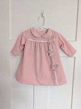 Florence Eiseman Toddler Girls Pink Floral Dress New With Tags 12m Sample Dress picture
