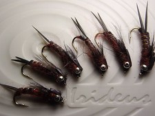 Irideus Copper Wired Ranger Rick  Nymph Trout Flies Weighted Fly Fishing Flies picture