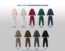 Men's Waffle Knit Long Sleeve T-Shirt 260GSM Plain picture