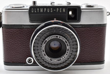 ▶️ MINT OLYMPUS PEN EES-2 Dark Brown 35mm Half Film Camera Japan  3069992 picture