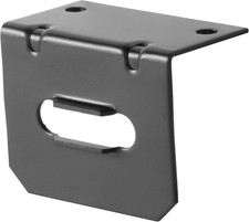 CURT 58300 Trailer Wiring Harness Mounting Bracket 4-Way Flat Gloss Black picture