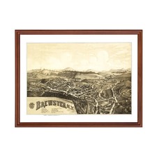 Old Map of Brewster, NY 1887 - Vintage Brewster New York Art picture