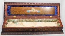 Antique Victorian Patriotic Box Eagle Flags Oak c.1876 Fraternal Folk art picture