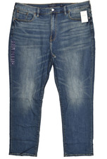 Lucky Brand Men's Athletic Fit Straight 2-Way Stretch Denim Jeans Blue 44x32 NEW picture