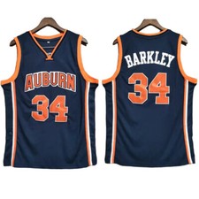 Retro Vintage Charles Barkley #34 Auburn Throwback Classic Basketball Jersey picture
