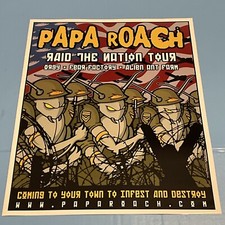 S9 Papa Roach Poster  Raid The Nation Tour 18 X 24 Original Band Alien Ant Farm picture