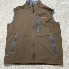 Sitka Gear Hunting Vest Men's Large Brown Core Windstopper Full Zip Softshell picture