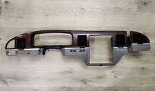03-11 Lincoln Town Car Dash Instrument Cluster Bezel with all 4 vents wood/tan picture