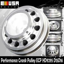 EMUSA Aluminum Performance SILVER Crank Pulley for 92-95 Civic SOHC D15D16 picture