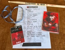 Till Lindemann Uelzen 2025 setlist + pass + stick + autograph (Rammstein) picture