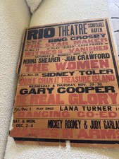 1939 Original Vintage Movie Poster Judy Garland Joan Crawford Gary Cooper 22x28 picture