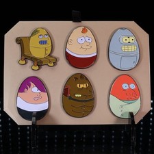 Futurama — 2023 SDCC — Farm Eggs Enamel Pin Set — Hulu Promotion picture