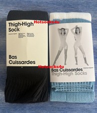 Vintage American Apparel Thigh High Socks Deadstock Striped Solid Over The Knee picture