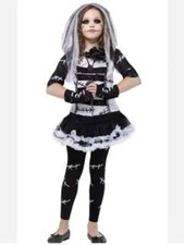 Spirit Halloween Monster Bride 5 pcs Halloween Costume Girl’s Size Large NEW picture