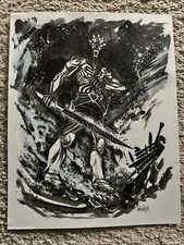 original comic art commission Alessandro micelli Darth Maul 11x14 Dark Saber picture