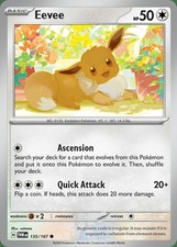 Eevee - 135/167 - Common (Near Mint) Twilight Masquerade - Colorless Pokémon picture