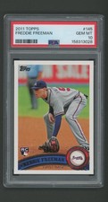 2011 PSA 10 GEM MINT Topps Freddie Freeman Rookie 145 RC picture