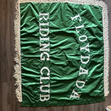 Vintage Parade Riding Club Flag Floydada Riding Club Floydada Texas 44x49 picture