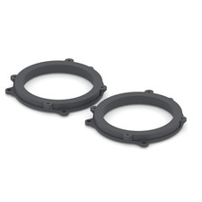 BMW F30 F31 4in Speaker Adapter Mounting Rings Pair Two Matching Parts Black ABS picture